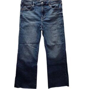 American Eagle High-Rise Kick Boot Crop Jeans | Next Level Stretch | Size 12
